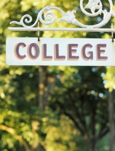 start looking for college grants - college sign